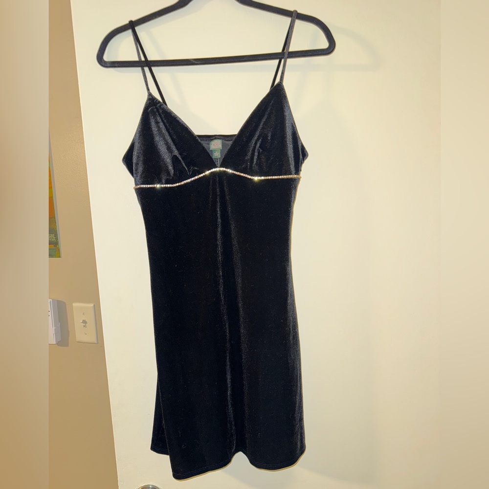 Wild Fable Velvet Mini Dress w/ rhinestone detail